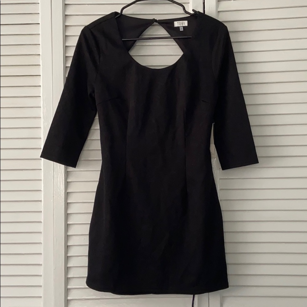 Tobi Lace Quarter Sleeve Dress